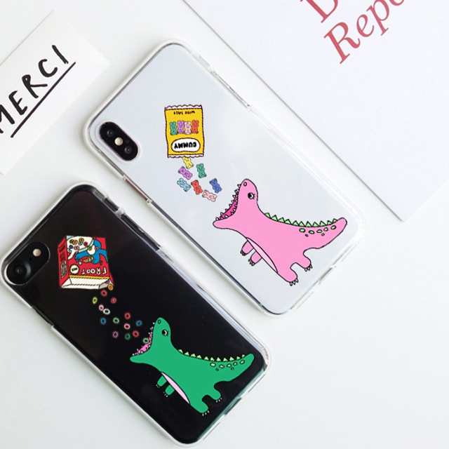 아이폰6S플러스 아이폰6플러스 공룡 악어 투명 젤리 케이스