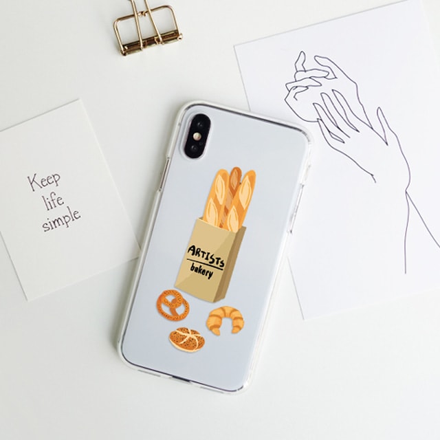 아이폰6S플러스 아이폰6플러스 식빵 바게트 투명 젤리 케이스