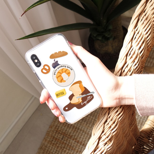아이폰6S플러스 아이폰6플러스 식빵 바게트 투명 젤리 케이스