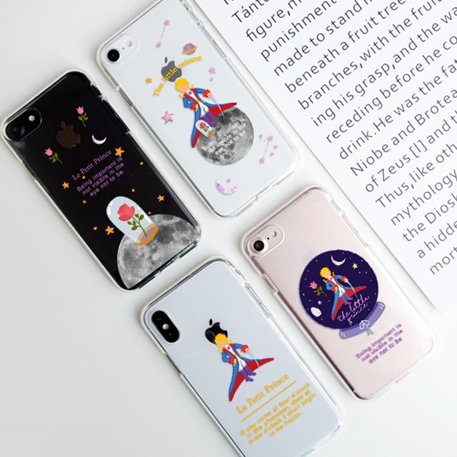 아이폰6S플러스 아이폰6플러스 어린왕자 장미 투명 젤리 케이스