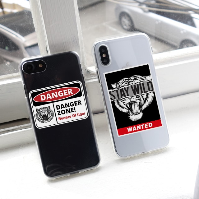 아이폰6S플러스 아이폰6플러스 호랑이 동물 투명 젤리 케이스